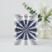Celtic Knot Blue Tangled Doodle Design Postkarte (Stehend Vorderseite)