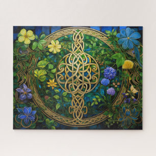 Celtic Knot Blume Knüpfarbeit Puzzle