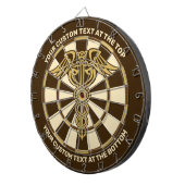 Celtic Knot Caduceus Dartboard mit benutzerdefinie Dartscheibe (Vorderseite rechts)
