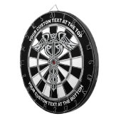 Celtic Knot Caduceus Dartboard mit benutzerdefinie Dartscheibe (Vorderseite rechts)