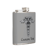 Celtic Knot Caduceus Flachmann (Rechts)