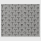 Celtic Knot Caduceus Geschenkpapier (Flach)