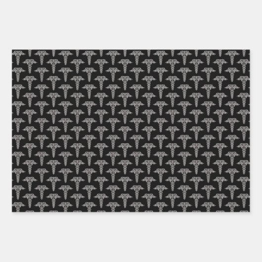 Celtic Knot Caduceus Geschenkpapier Set (Vorderseite 2)