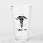 Celtic Knot Caduceus Glas (Vorderseite)