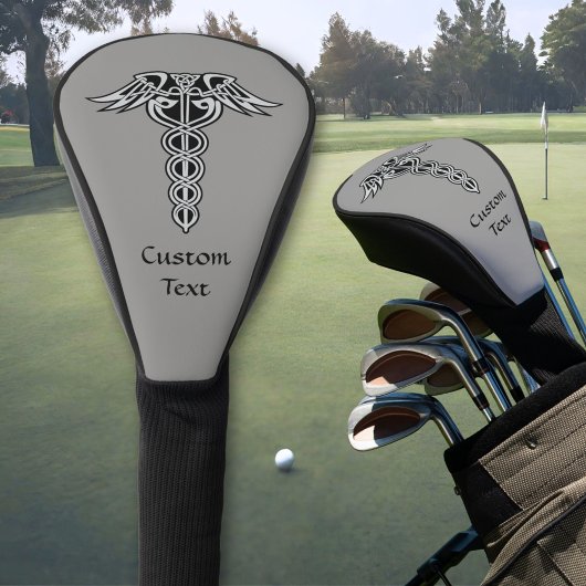 Celtic Knot Caduceus Golf Headcover