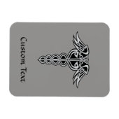 Celtic Knot Caduceus Magnet (Horizontal)