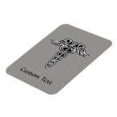 Celtic Knot Caduceus Magnet (Linke Seite)