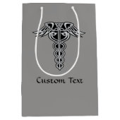 Celtic Knot Caduceus Mittlere Geschenktüte (Vorderseite)