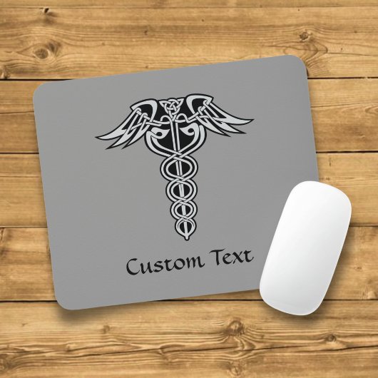 Celtic Knot Caduceus Mousepad