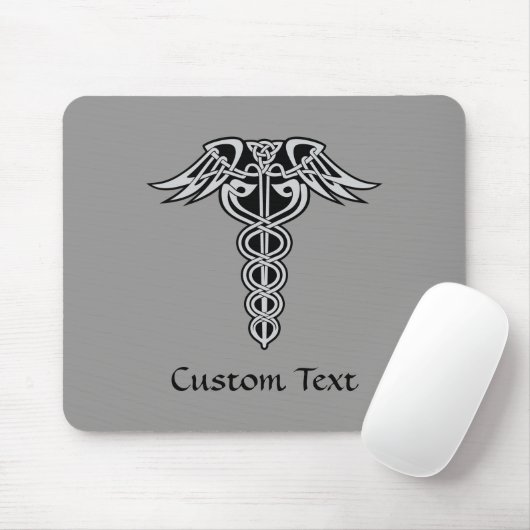 Celtic Knot Caduceus Mousepad (Mit Mouse)