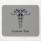 Celtic Knot Caduceus Mousepad (Vorne)