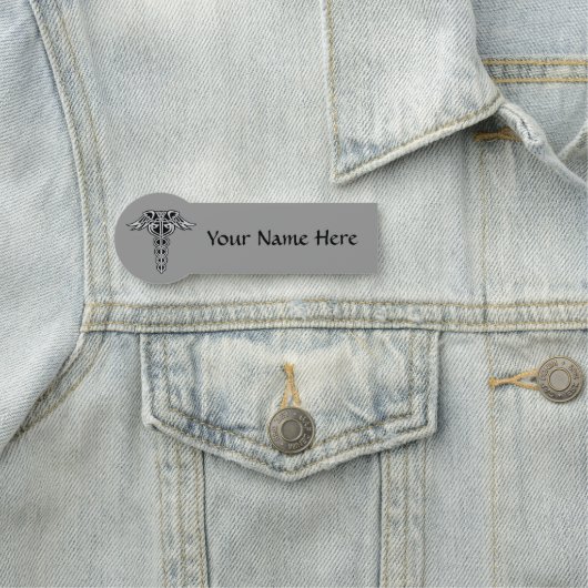 Celtic Knot Caduceus Namensschild (Beispiel)