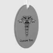 Celtic Knot Caduceus Ornament (Vorderseite)