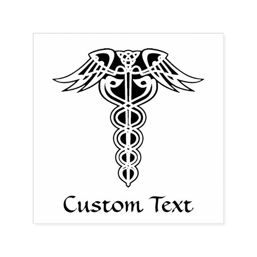 Celtic Knot Caduceus Permastempel (Design)