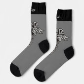 Celtic Knot Caduceus Socks Socken (Linkes Detail)