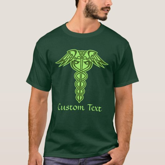 Celtic Knot Caduceus T - Shirt (Vorderseite)