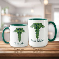 Celtic Knot Caduceus Tasse