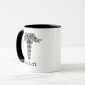 Celtic Knot Caduceus Tasse (Vorderseite Links)
