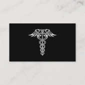 Celtic Knot Caduceus Visitenkarte (Rückseite)