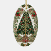 Celtic Knot Christmas Tree Keramik Ornament (Rechts)