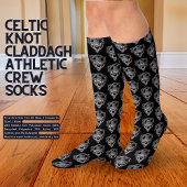 Celtic Knot Claddagh Athletic Crew Socks Socken