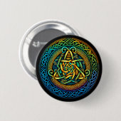 Celtic Knot Colorful Knüpfarbeit Button (Vorne & Hinten)