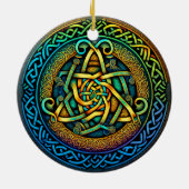 Celtic Knot Colorful Knüpfarbeit Keramik Ornament (Hinten)