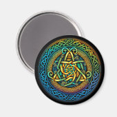 Celtic Knot Colorful Knüpfarbeit Magnet (Vorderseite/Rückseite)
