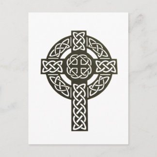 Celtic Knot Cross Postkarte