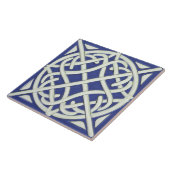 Celtic Knot Dark Blue und White Celtic Fliese (Seite)