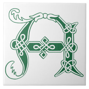 Celtic Knot Decorative Hauptstadt A des 16. Jahrhu Fliese