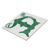 Celtic Knot Decorative Hauptstadt A des 16. Jahrhu Fliese (Seite)