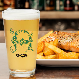 Celtic Knot Decorative Hauptstadt A des 16. Jahrhu Glas