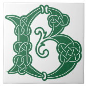 Celtic Knot Decorative Hauptstadt B Fliese (Vorderseite)