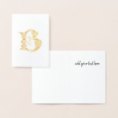 Celtic Knot Decorative Hauptstadt B Folienkarte (Anzeige)