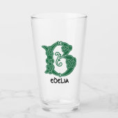 Celtic Knot Decorative Hauptstadt B Glas (Vorderseite)