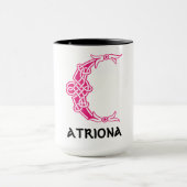 Celtic Knot Decorative Hauptstadt C Tasse (Zentrum)