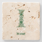 Celtic Knot Decorative Hauptstadt des 16. Jahrhund Steinuntersetzer (Vorderseite)