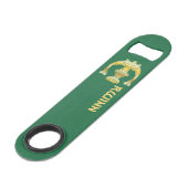 Celtic Knot Decorative Hauptstadt E Speed Flaschenöffner (Rückseite Schrägansicht)