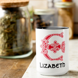 Celtic Knot Decorative Hauptstadt E Tasse