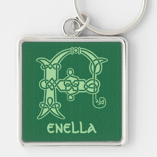 Celtic Knot Decorative Hauptstadt F Schlüsselanhänger (Vorne)