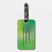 Celtic Knot Decorative Hauptstadt G Gepäckanhänger (Rückseite vertikal)