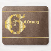 Celtic Knot Decorative Hauptstadt G Mousepad (Vorne)