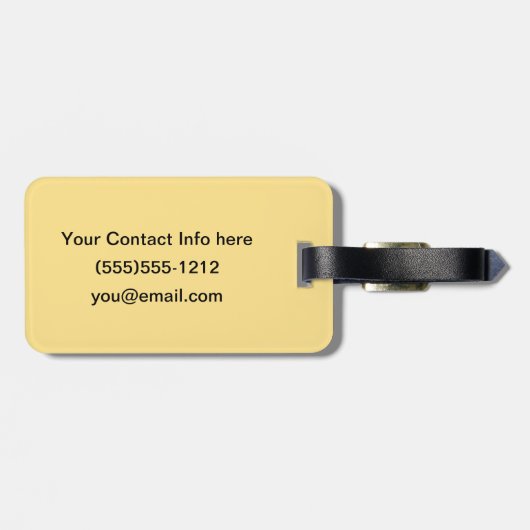 Celtic Knot Decorative Hauptstadt H Gepäckanhänger (Rückseite horizontal)