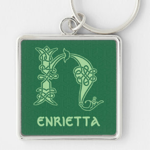 Celtic Knot Decorative Hauptstadt H Schlüsselanhänger