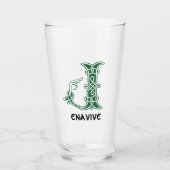 Celtic Knot Decorative Hauptstadt J Glas (Vorderseite)