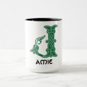 Celtic Knot Decorative Hauptstadt J Tasse (Zentrum)