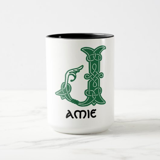 Celtic Knot Decorative Hauptstadt J Tasse (Zentrum)