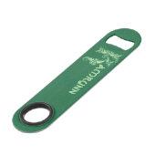 Celtic Knot Decorative Hauptstadt K Speed Flaschenöffner (Rückseite Schrägansicht)