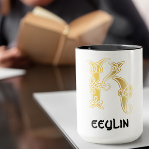Celtic Knot Decorative Hauptstadt K Tasse